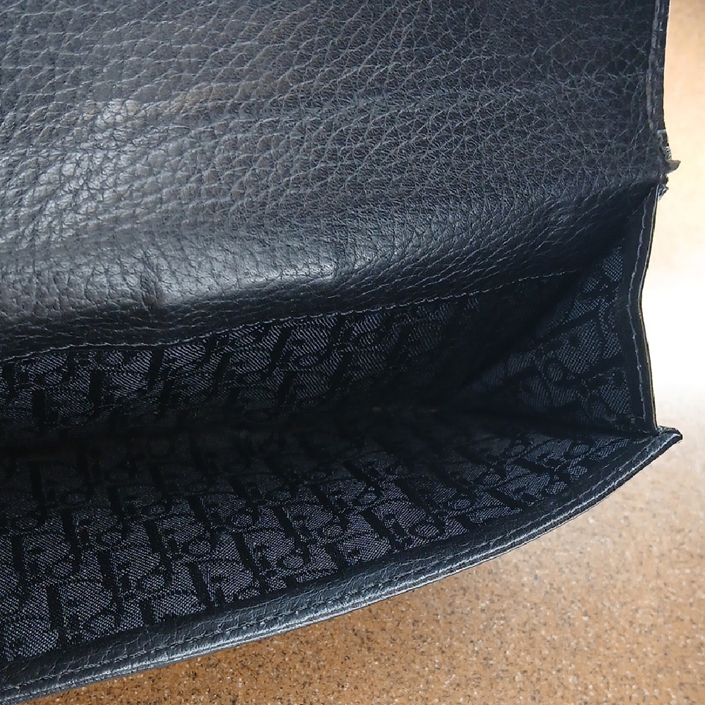 Dior Black Leather Street Continental Wallet - Picture 4 of 17